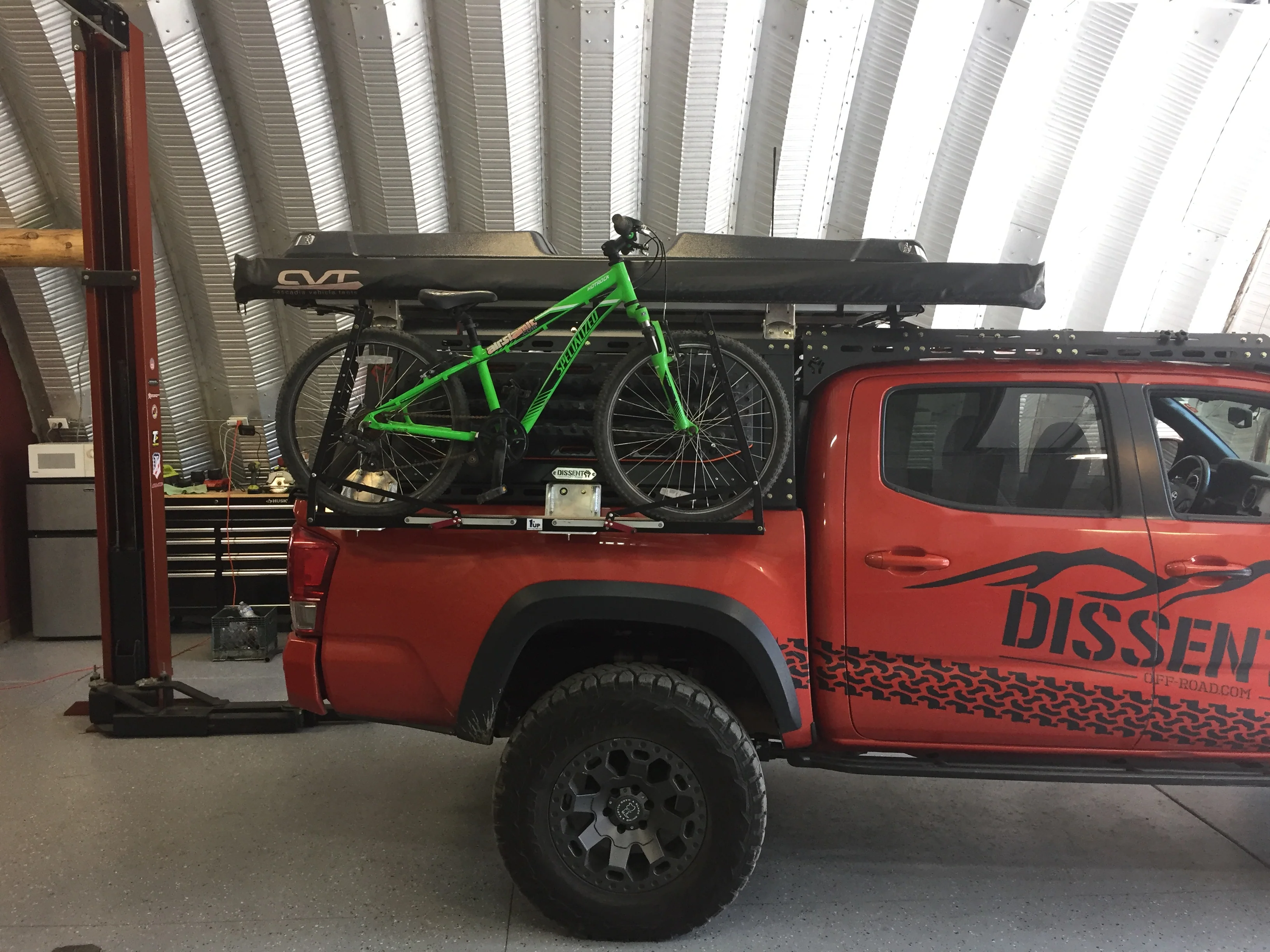Bike mounts for Dissent Tacoma Bed Rack - Image 2