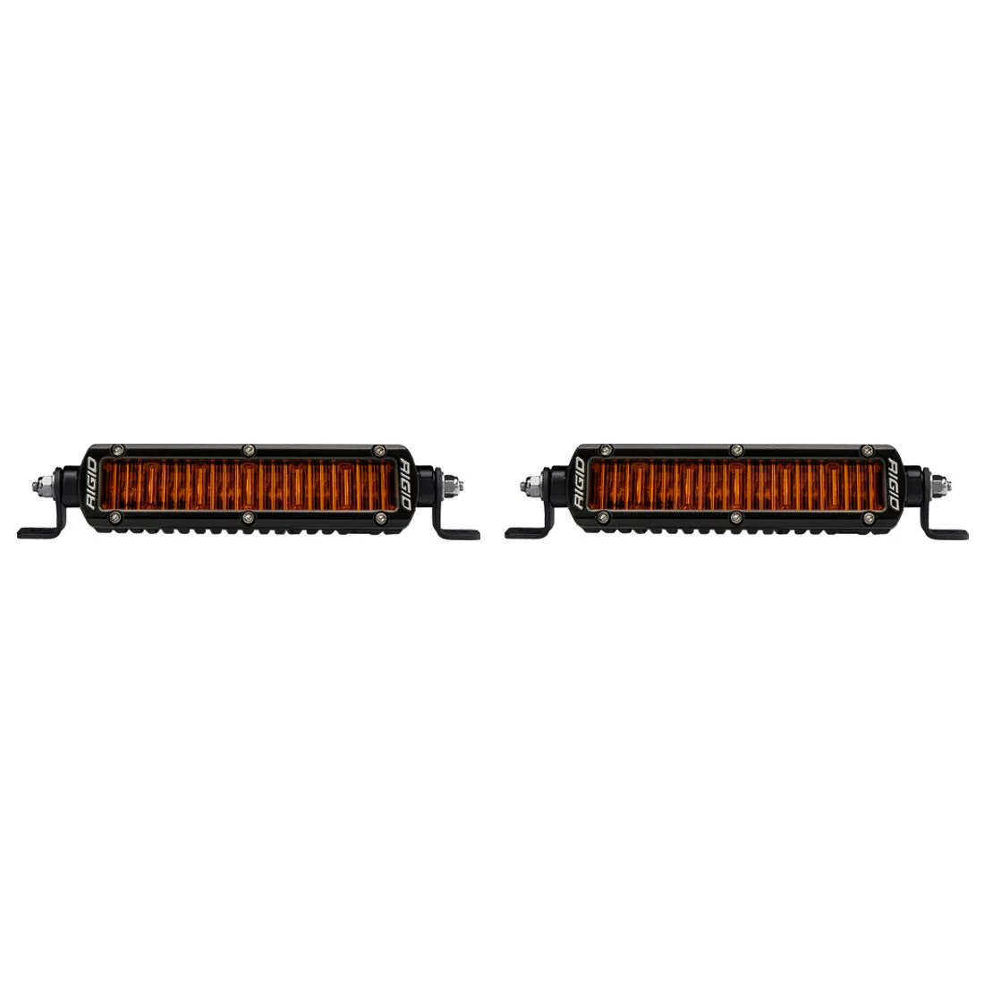 SR-Series SAE 6-Inch Fog Lights with Amber PRO Lens Pair
