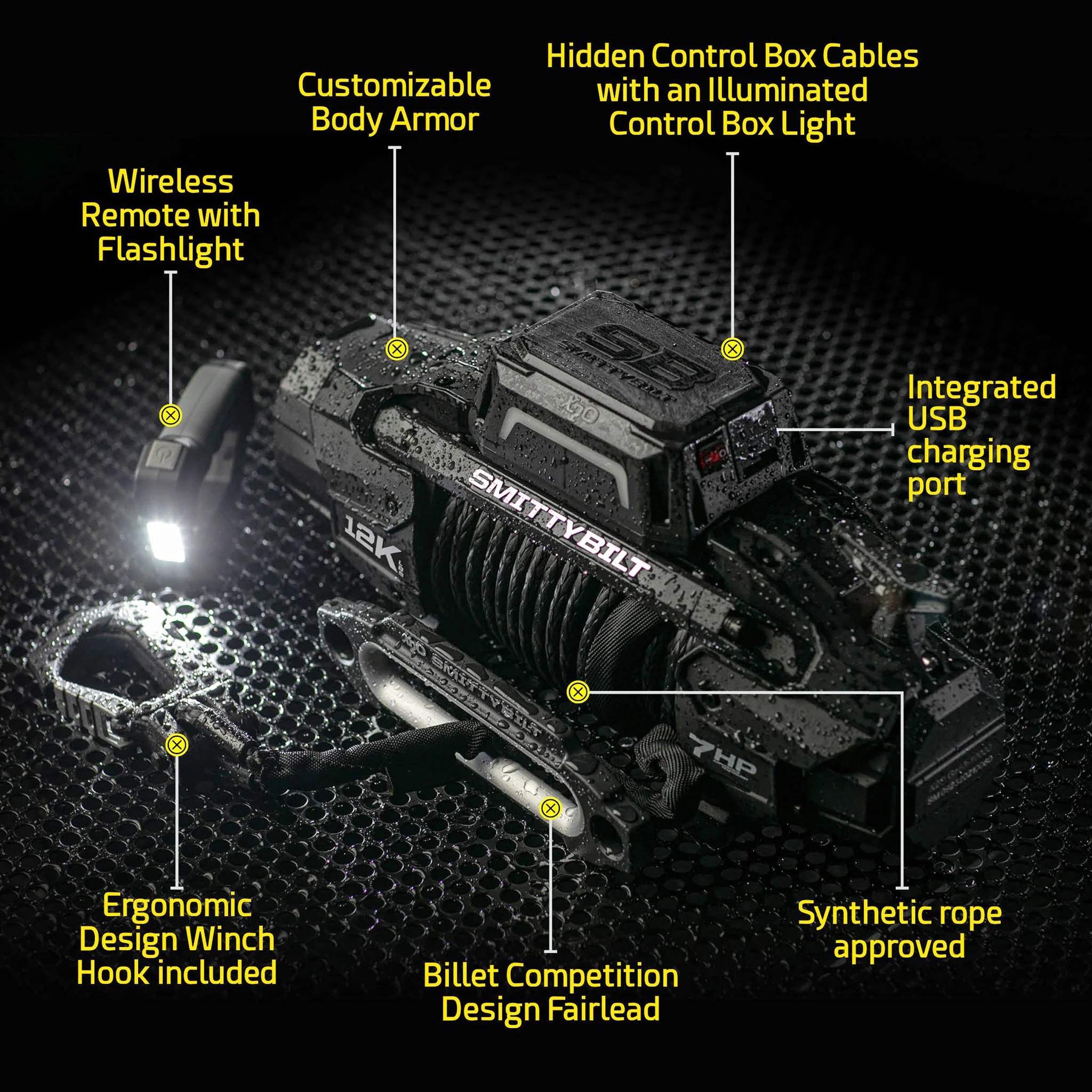 X2O GEN3 12K Winch with Synthetic Rope - Image 6