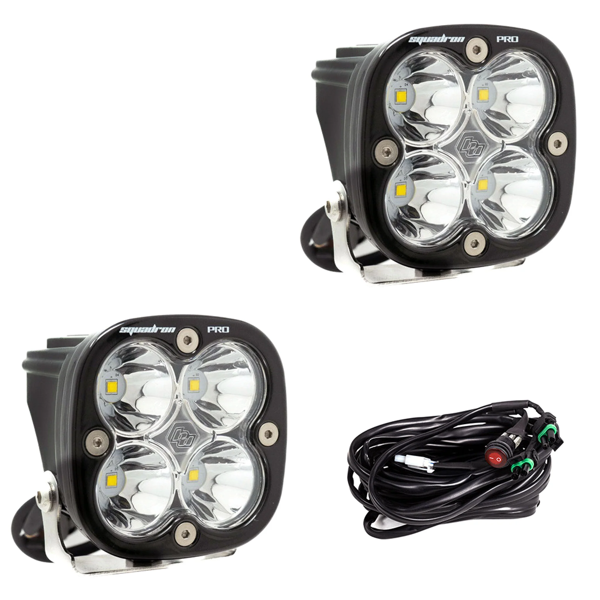Squadron PRO Black LED Auxiliary Light Pod Pair - Baja Designs