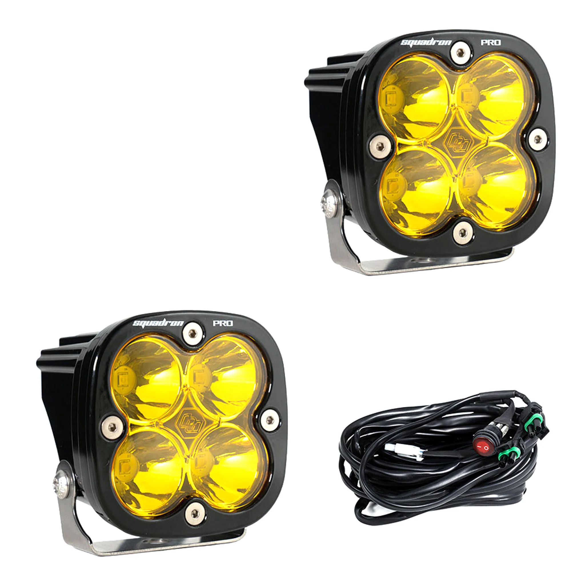 Squadron PRO Black LED Auxiliary Light Pod Pair - Baja Designs - Image 2