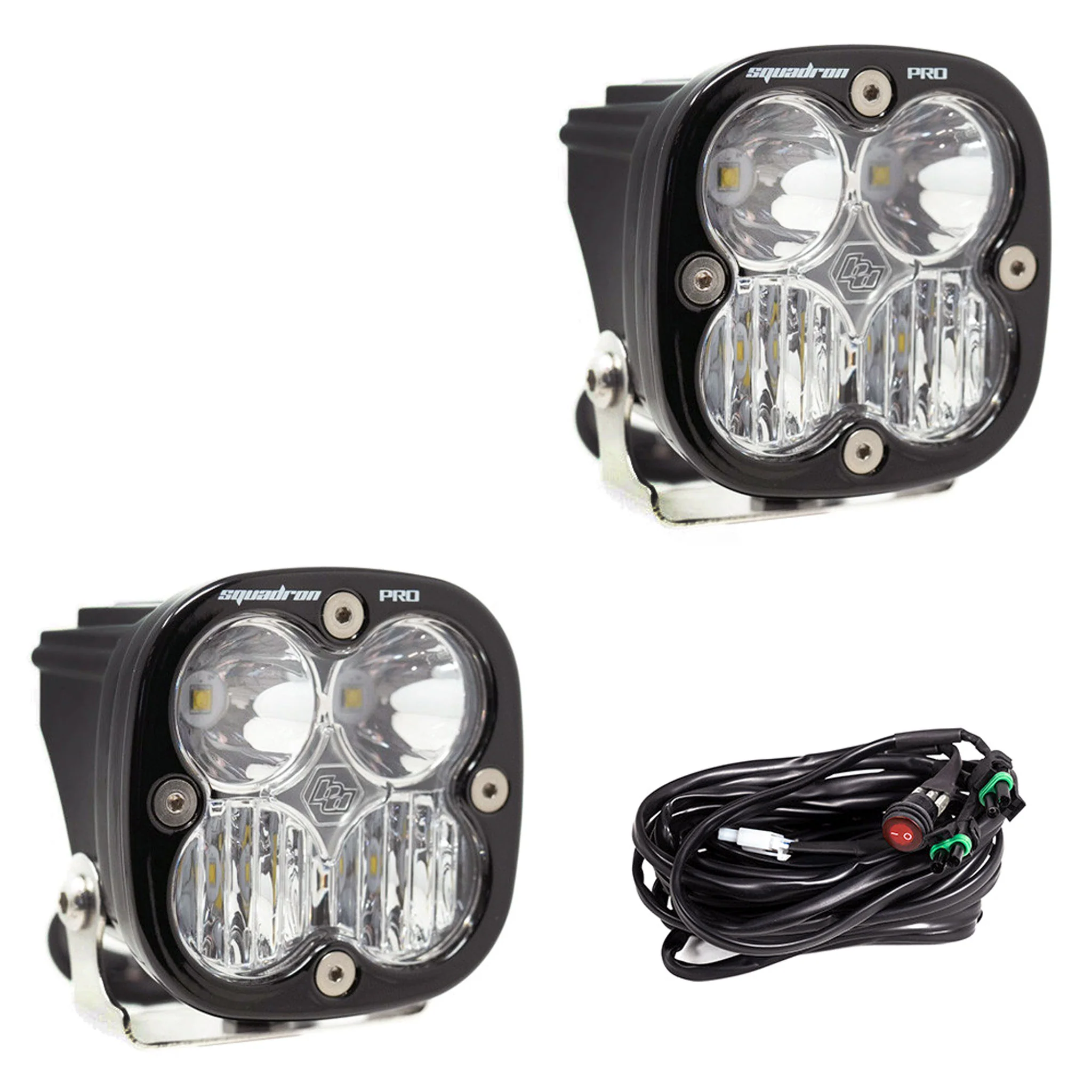 Squadron PRO Black LED Auxiliary Light Pod Pair - Baja Designs - Image 3