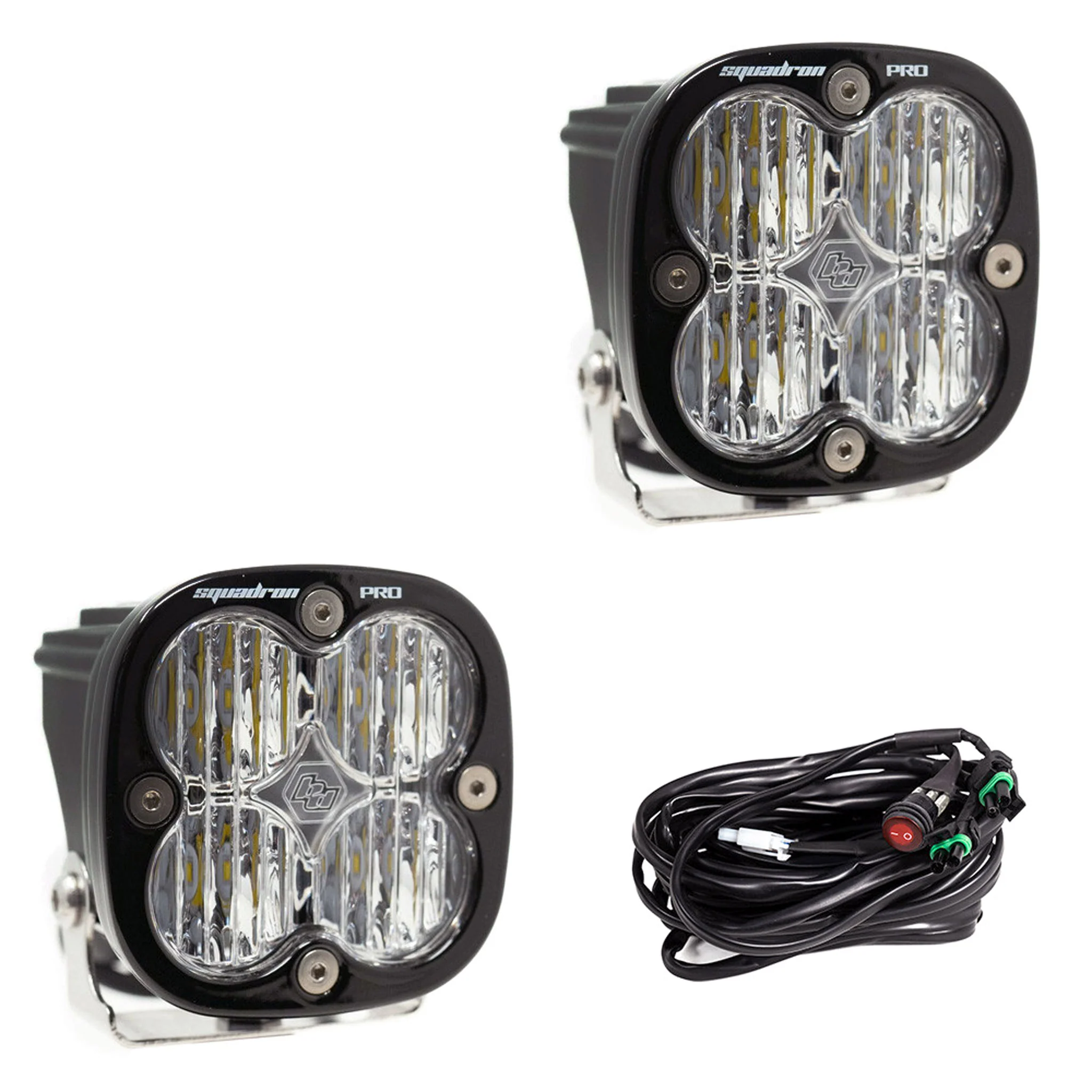 Squadron PRO Black LED Auxiliary Light Pod Pair - Baja Designs - Image 5