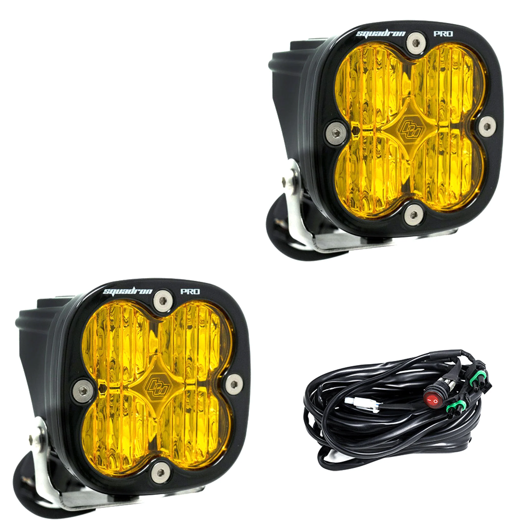 Squadron PRO Black LED Auxiliary Light Pod Pair - Baja Designs - Image 6