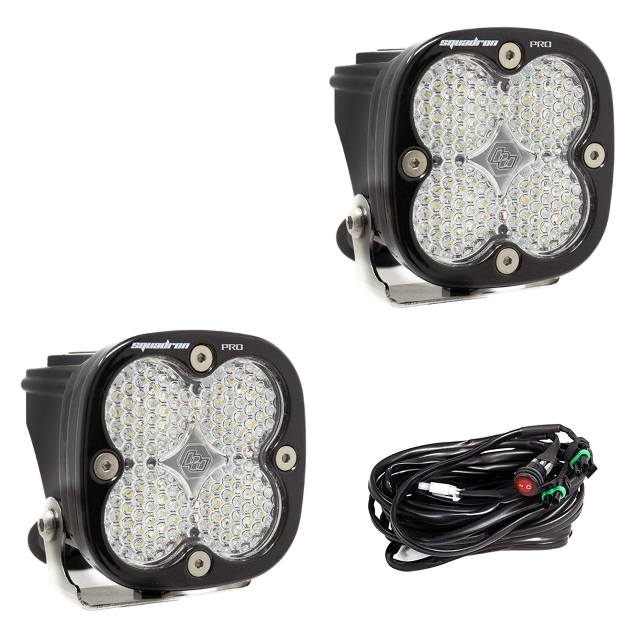 Squadron PRO Black LED Auxiliary Light Pod Pair - Baja Designs - Image 7