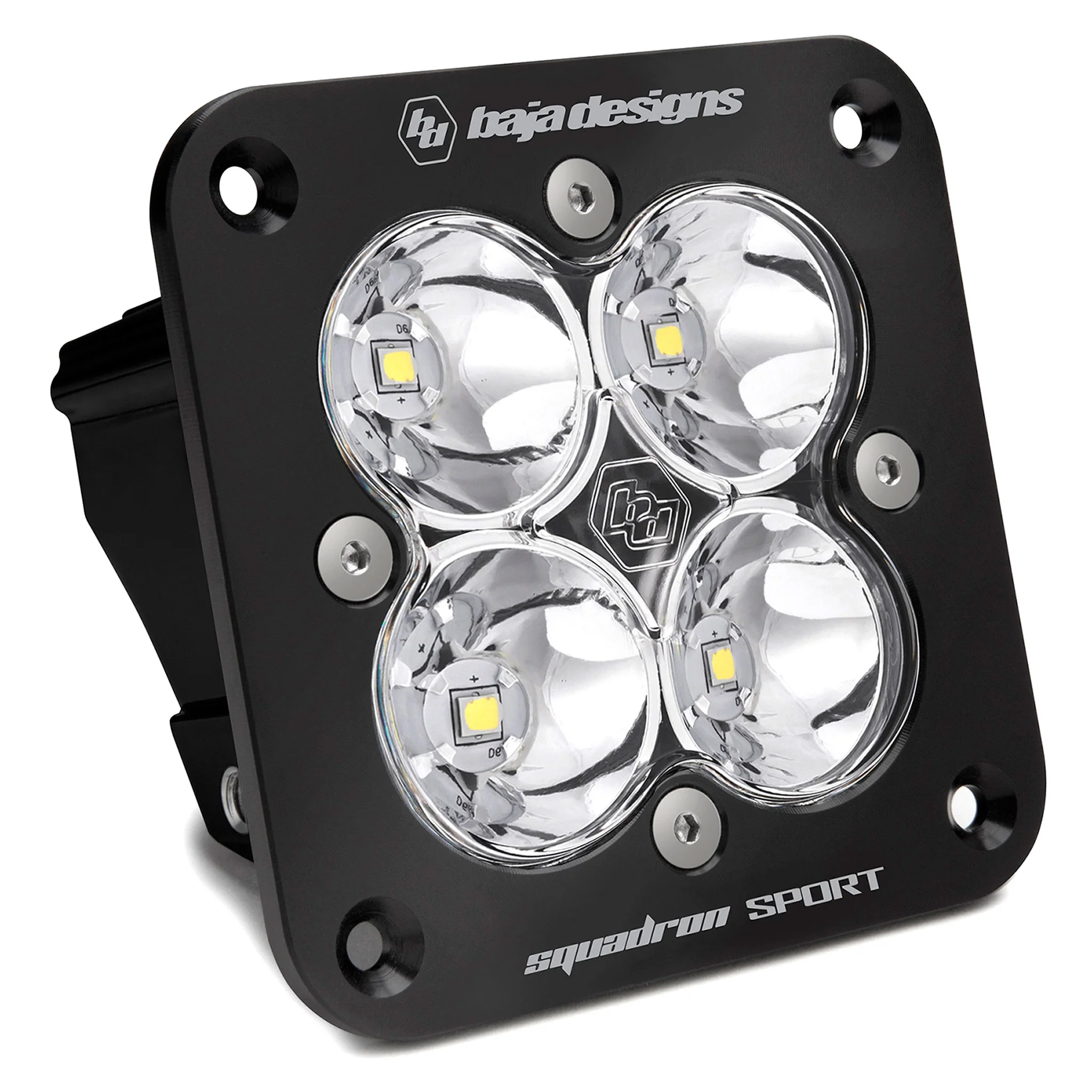 Squadron Sport Black Flush Mount LED Light Pod (Pair) - Baja Designs