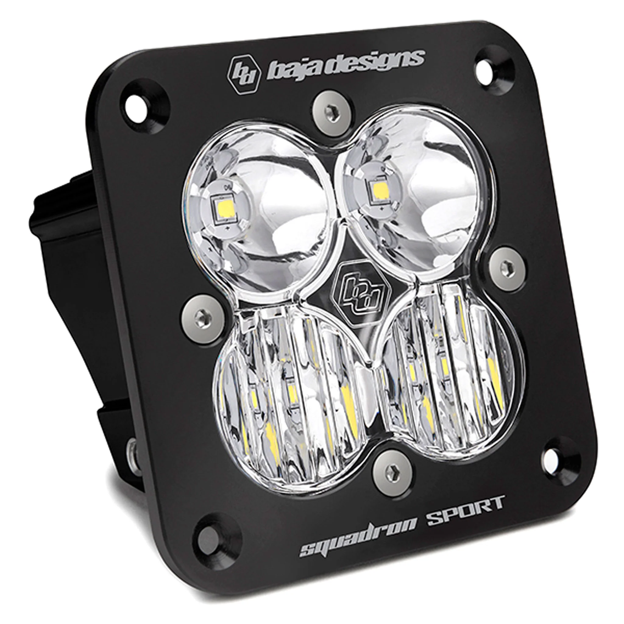 Squadron Sport Black Flush Mount LED Light Pod (Pair) - Baja Designs - Image 2