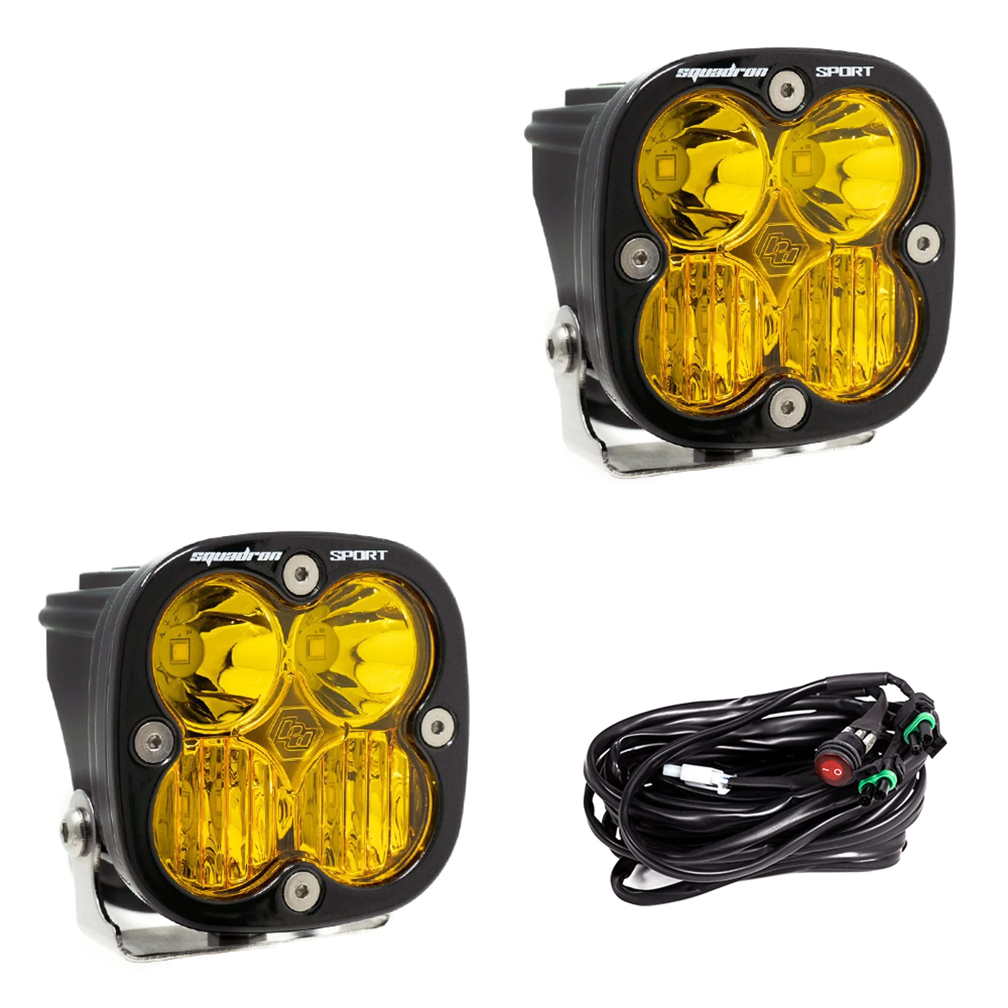 Squadron Sport Black LED Auxiliary Light Pod Pair - Baja Designs - Image 4