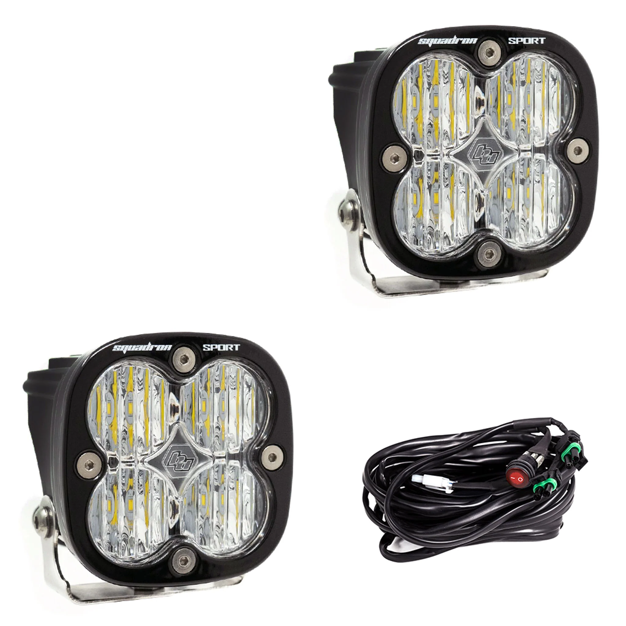 Squadron Sport Black LED Auxiliary Light Pod Pair - Baja Designs - Image 5