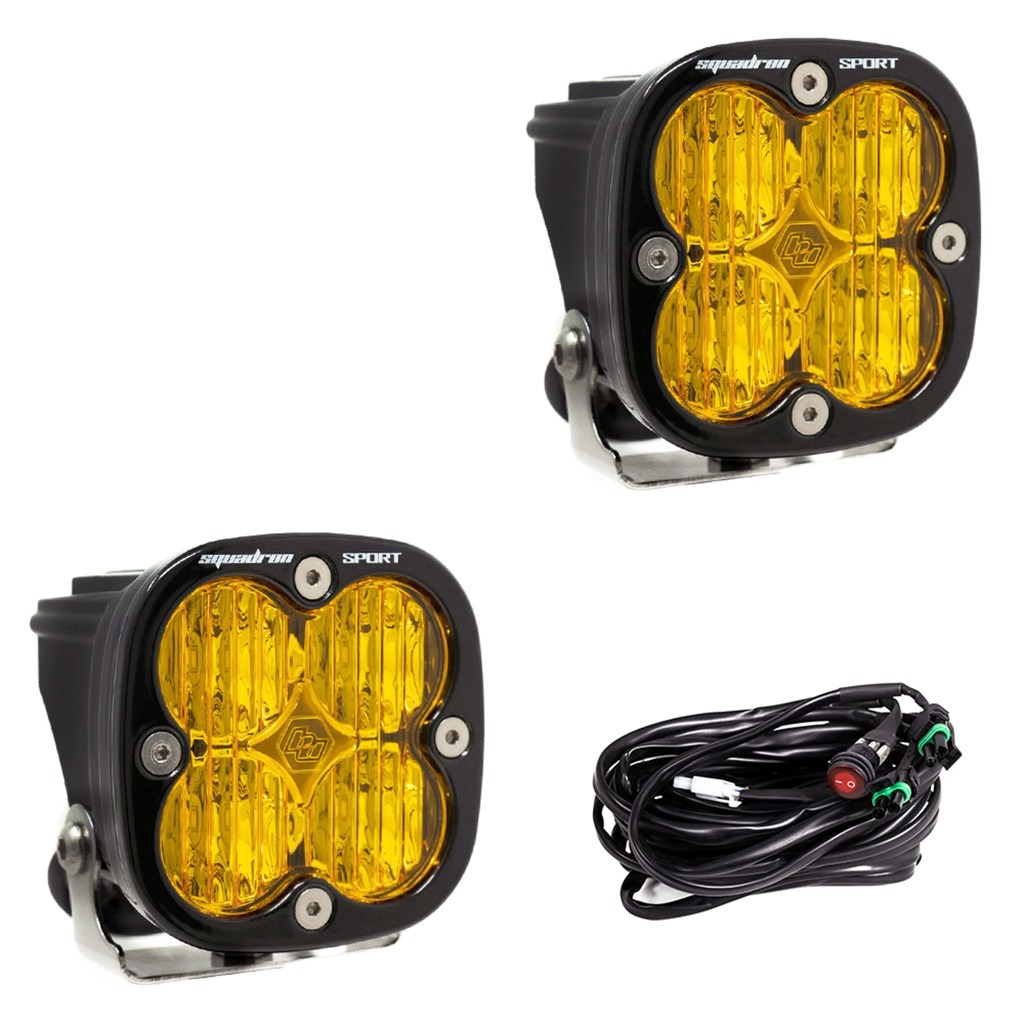 Squadron Sport Black LED Auxiliary Light Pod Pair - Baja Designs - Image 6